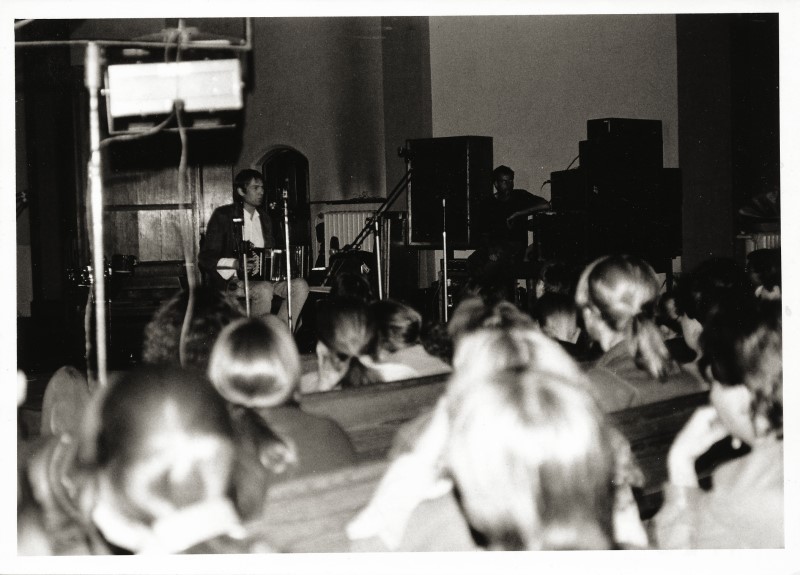 Solidaritätskonzert 1989 in der Lukaskirche vom Revolutionspfarrer Christoph Wonneberger, Foto: Bernd Heinze